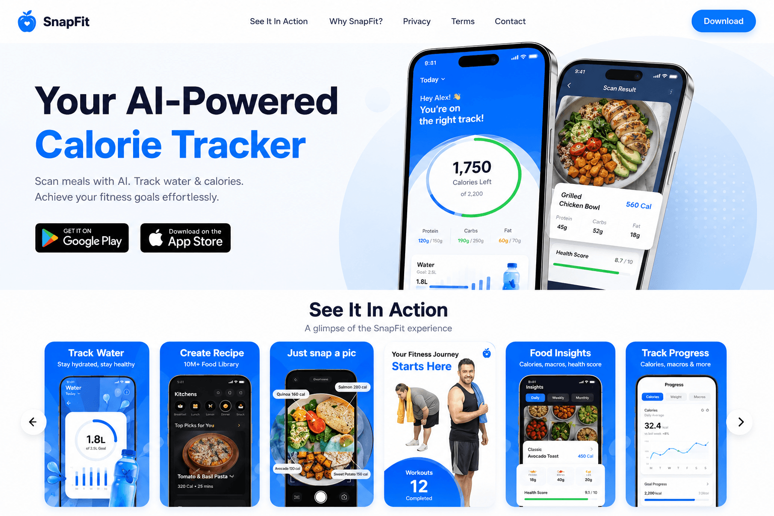 SnapFit Website